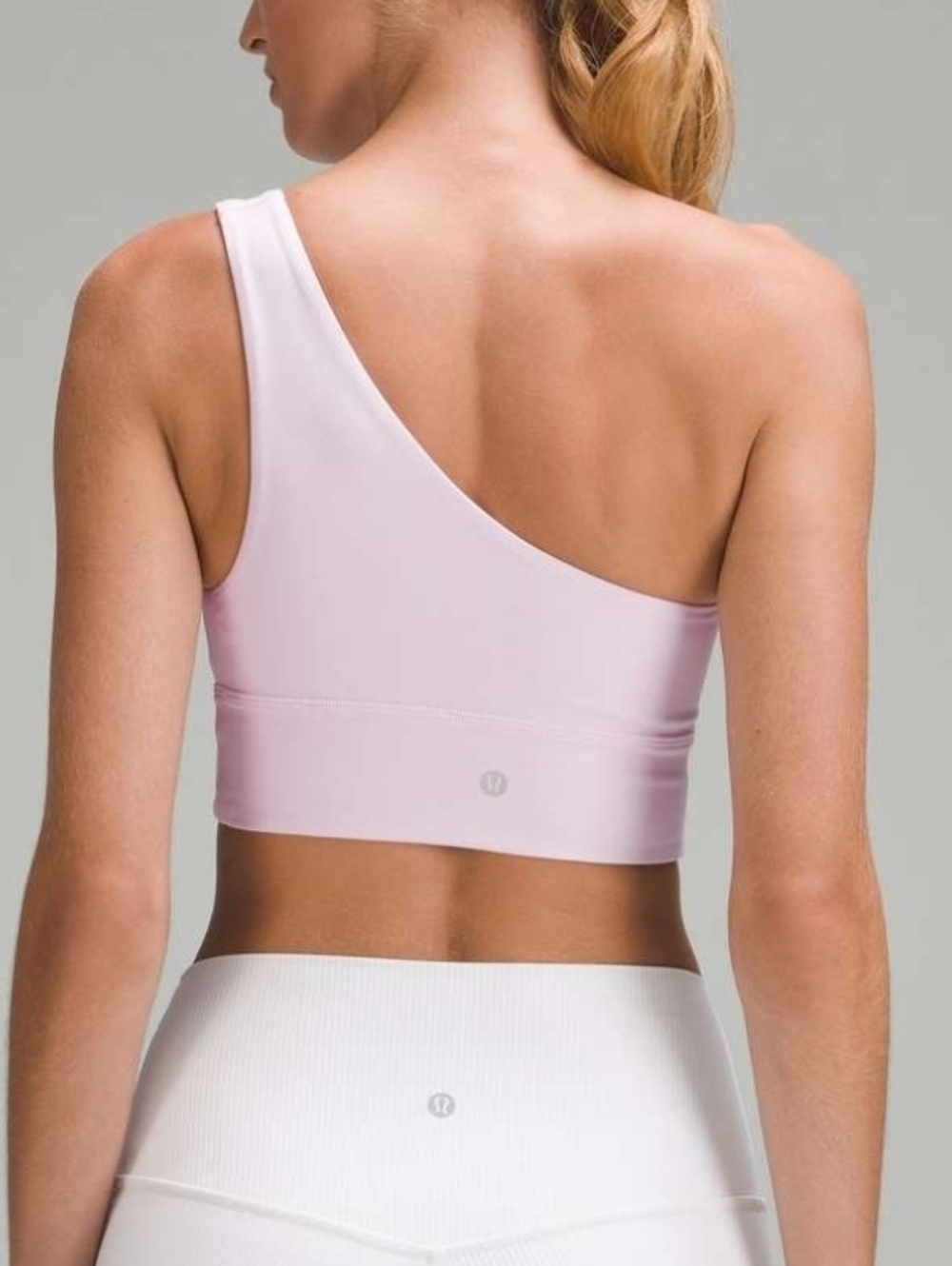 Lululemon Align Asymmetrical Bra Light Support, C/D Cup Sz 10 Strawberry PinkEUC